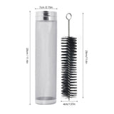 304 Stainless Steel Beer Brewing Mesh Filter With Cleaning Brush Juice Wine Making Filters - Side View