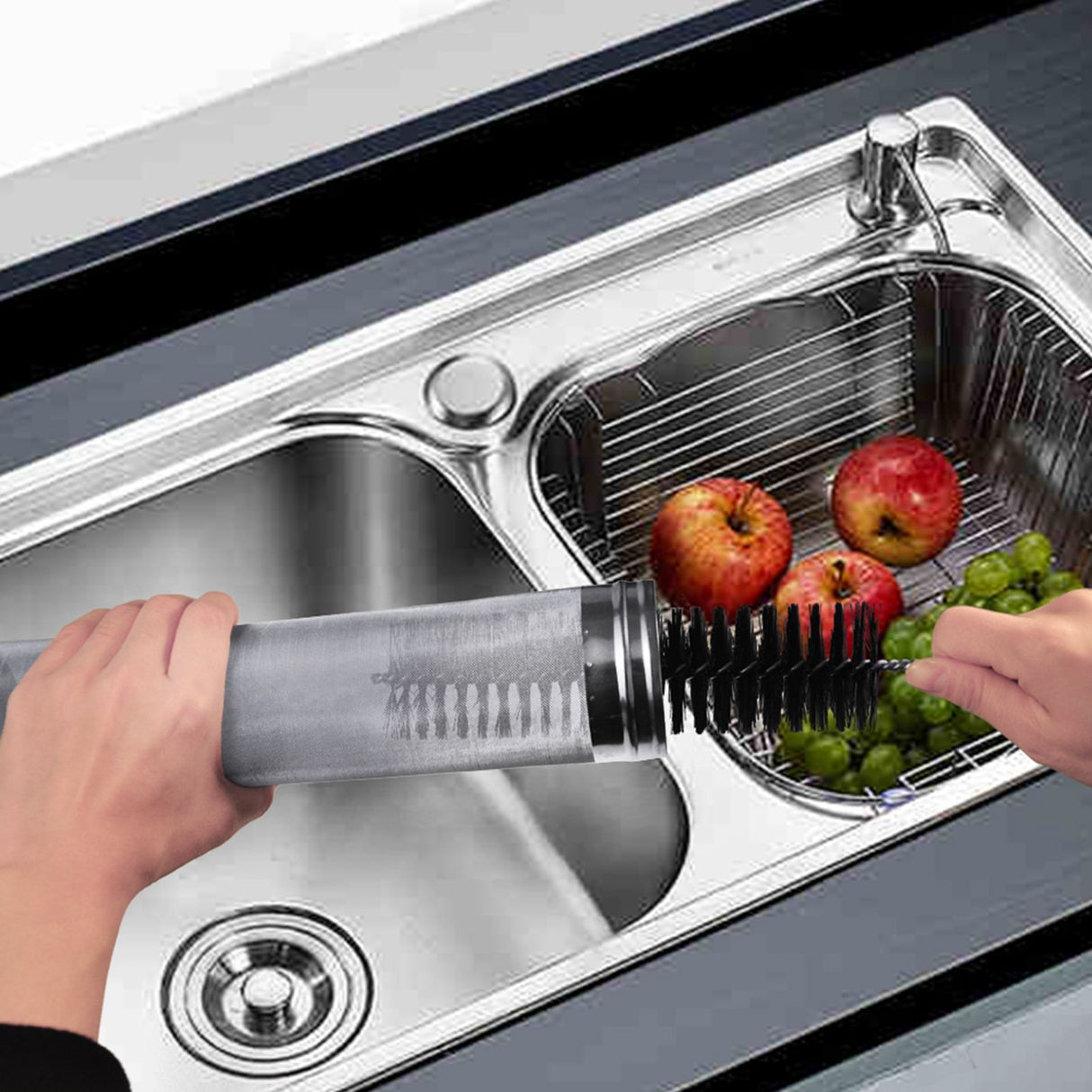 304 Stainless Steel Beer Brewing Mesh Filter With Cleaning Brush Juice Wine Making Filters