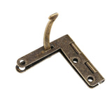 20pcs 90° Angle Support Spring Hinge for Small Jewelry Wine Case Watch Box Wooden Lid (Bronze)