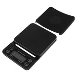 3KG/0.1g Digital Kitchen Food Scale Drip Coffee Weighing with Timer (Bluish Violet Backlight) - Front View