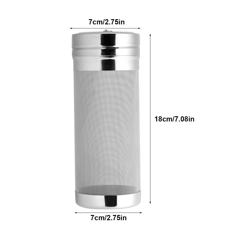 300 Mini Stainless Steel Mesh Beer Filter for Homemade Brew Home Coffee Dry Hopper
