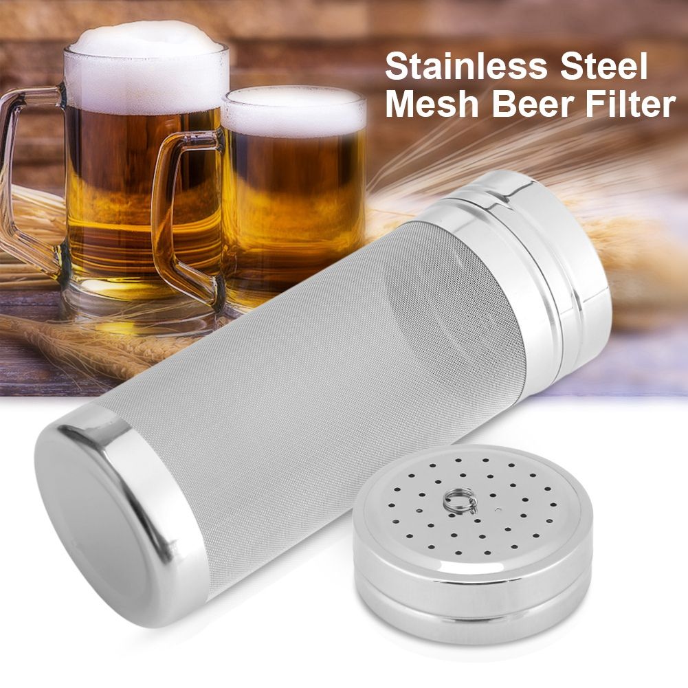 300 Mini Stainless Steel Mesh Beer Filter for Homemade Brew Home Coffee Dry Hopper