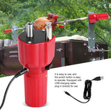 Solid Construction Barbecue Grill Rotator Motor BBQ Roast Bracket Accessory with USB Wire