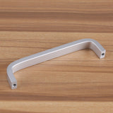 Aluminum Alloy Door Handles Matte Surface Hardware for Kitchen Cabinet Furniture 96mm Solid - Top-Down View