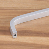 Aluminum Alloy Door Handles Matte Surface Hardware for Kitchen Cabinet Furniture 128mm Solid - 45-Degree Angle