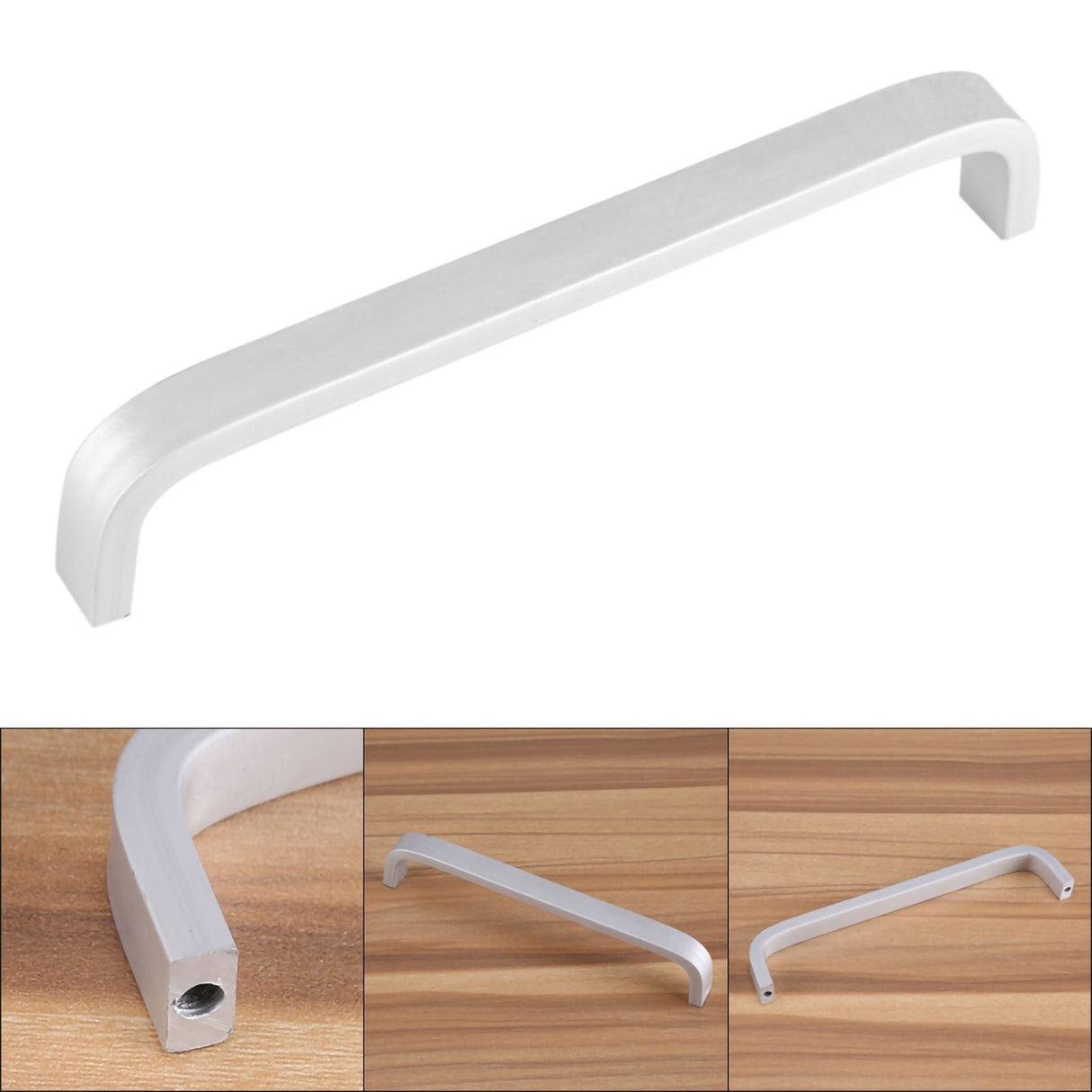 Aluminum Alloy Door Handles Matte Surface Hardware for Kitchen Cabinet Furniture 128mm Solid