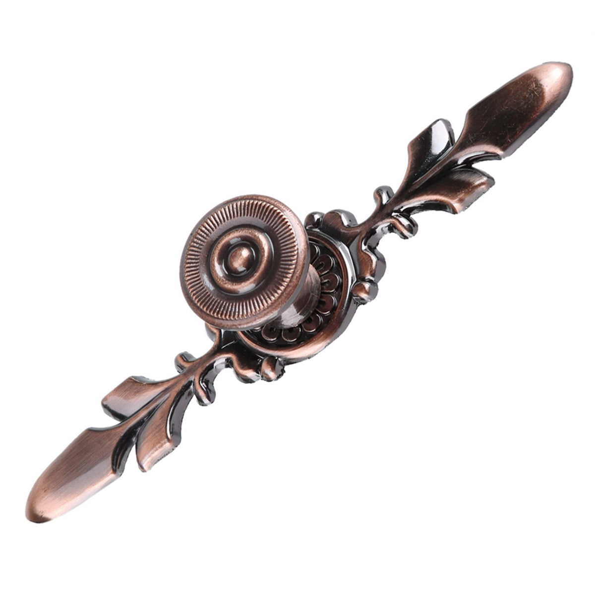 European Furniture Handle Drawer Cabinet Desk Door Knob Pull Home Decor Red Bronze