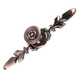 European Furniture Handle Drawer Cabinet Desk Door Knob Pull Home Decor Red Bronze - Rear View
