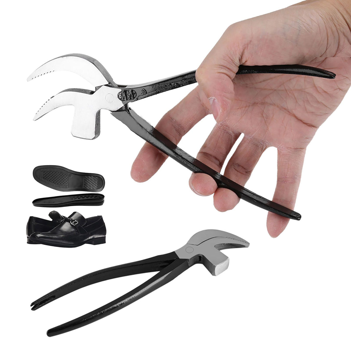 45# Steel Cobbler Plier for Shoemaking Leather Craft DIY Working Tool Beak Shape Hand Operated
