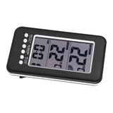 LCD Digital Indoor Outdoor Thermometer Clock Temperature Meter Wireless Transmitter