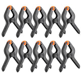 10pcs 3inch A Type Black Multifunctional Plastic Spring Clamp Clip DIY Woodworking Tool