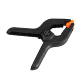 10pcs 3inch A Type Black Multifunctional Plastic Spring Clamp Clip DIY Woodworking Tool - Top-Down View