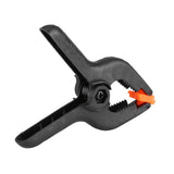 10pcs 3inch A Type Black Multifunctional Plastic Spring Clamp Clip DIY Woodworking Tool - Close-Up Angle