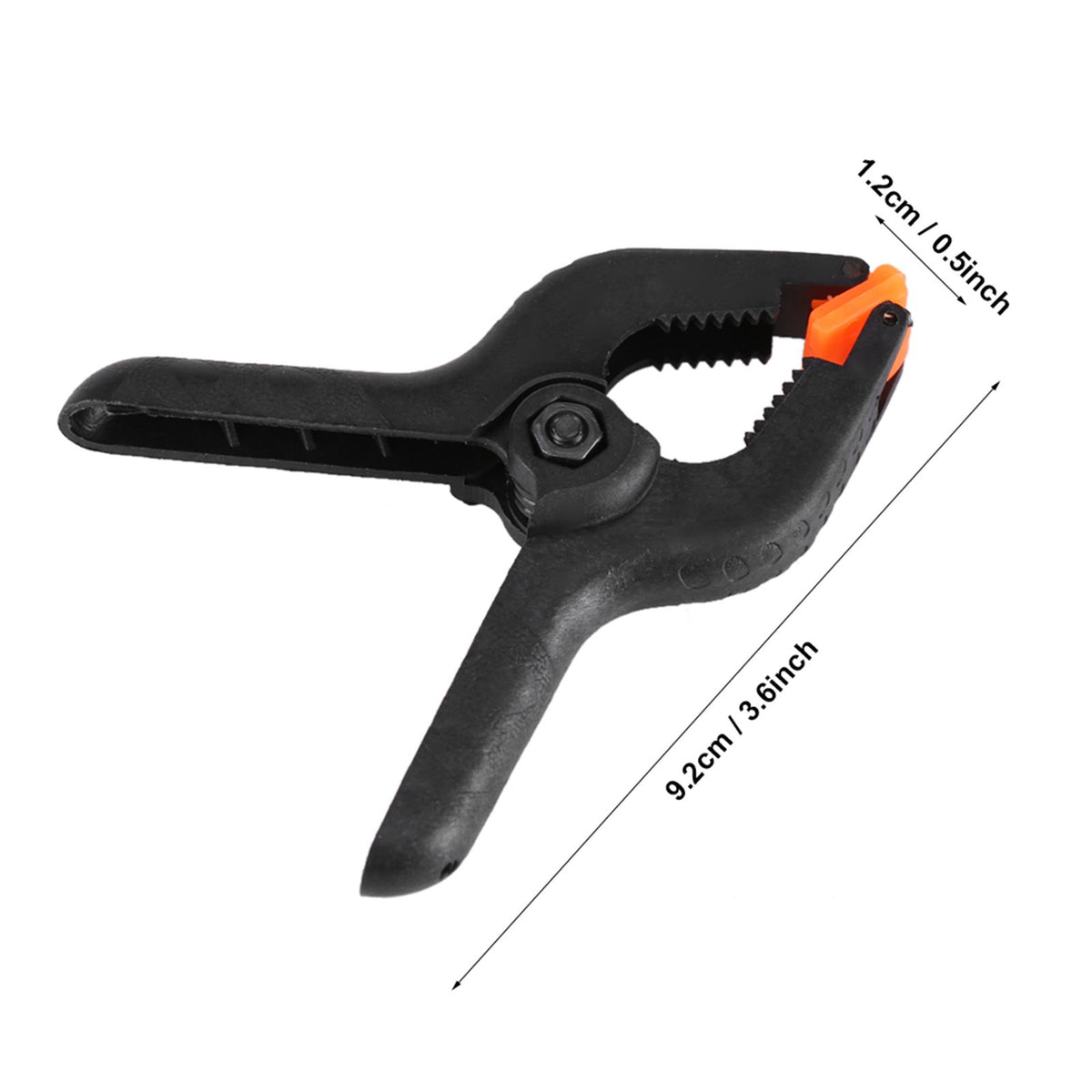 10pcs 3inch A Type Black Multifunctional Plastic Spring Clamp Clip DIY Woodworking Tool