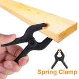 10pcs 3inch A Type Black Multifunctional Plastic Spring Clamp Clip DIY Woodworking Tool