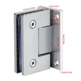 8-10 mm Bracket Frameless Wall to Glass Shower Door Wall Mount Hinge - Extra Image