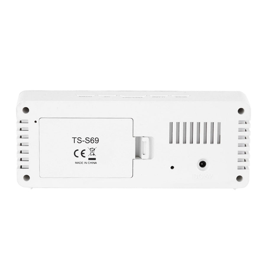 Multi function LED Digital Cosmetic Mirror Alarm Clock Gift Rectangle