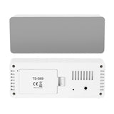 Multi function LED Digital Cosmetic Mirror Alarm Clock Gift Rectangle