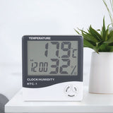 Digital LCD Indoor Thermometer Hygrometer Temperature Humidity Meter with Alarm Clock - Extra Image
