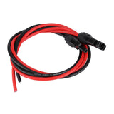 2.5mm Pair of Red Black Solar Panel PV Cable Wire Male Female Connectors