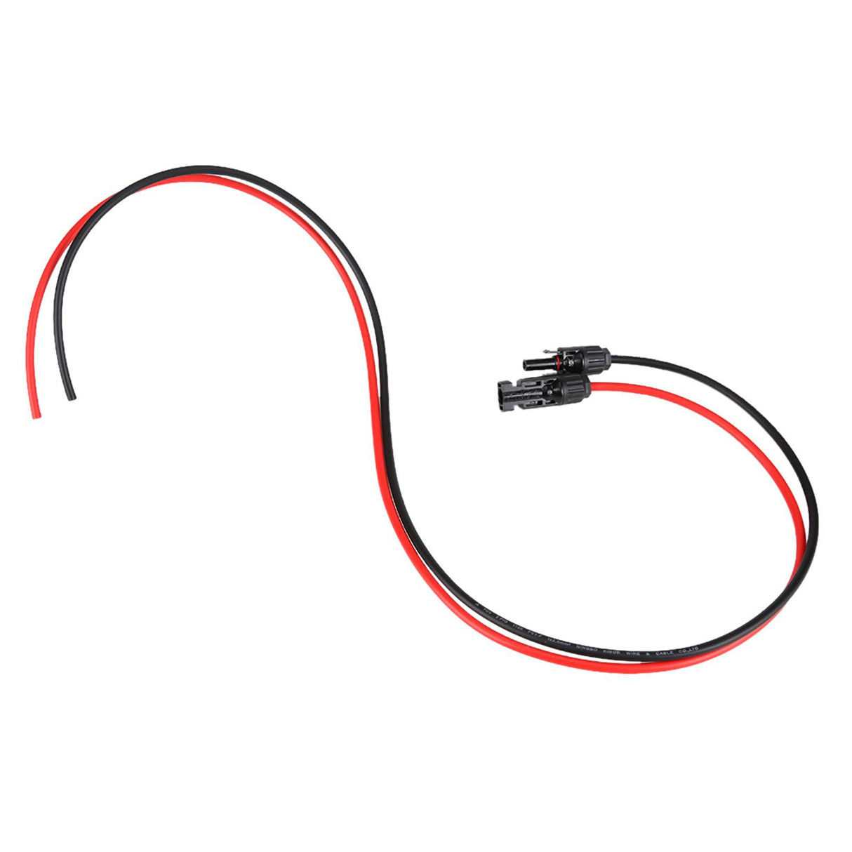 2.5mm Pair of Red Black Solar Panel PV Cable Wire Male Female Connectors