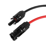 2.5mm Pair of Red Black Solar Panel PV Cable Wire Male Female Connectors
