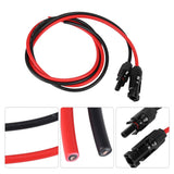 2.5mm Pair of Red Black Solar Panel PV Cable Wire Male Female Connectors