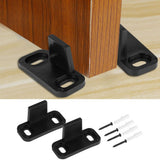 Adjustable Sliding Bottom Floor Guide Clip for Barn Door Hardware with Screws - Close-Up Angle
