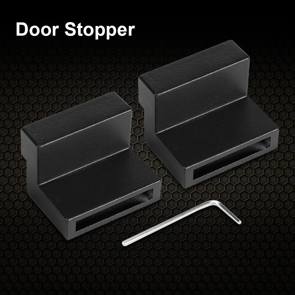 1 Pair Zinc Alloy Door Stopper Replacement Part for Sliding Barn Door Rail Track