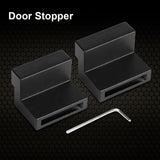 1 Pair Zinc Alloy Door Stopper Replacement Part for Sliding Barn Door Rail Track - Extra Image