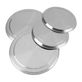 4Pcs/Set Stainless Steel Kitchen Stove Top Burner Covers Cooker Protection - Top-Down View
