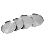 4Pcs/Set Stainless Steel Kitchen Stove Top Burner Covers Cooker Protection - Close-Up Angle