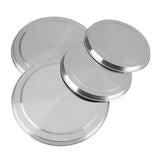 4Pcs/Set Stainless Steel Kitchen Stove Top Burner Covers Cooker Protection - Low Angle