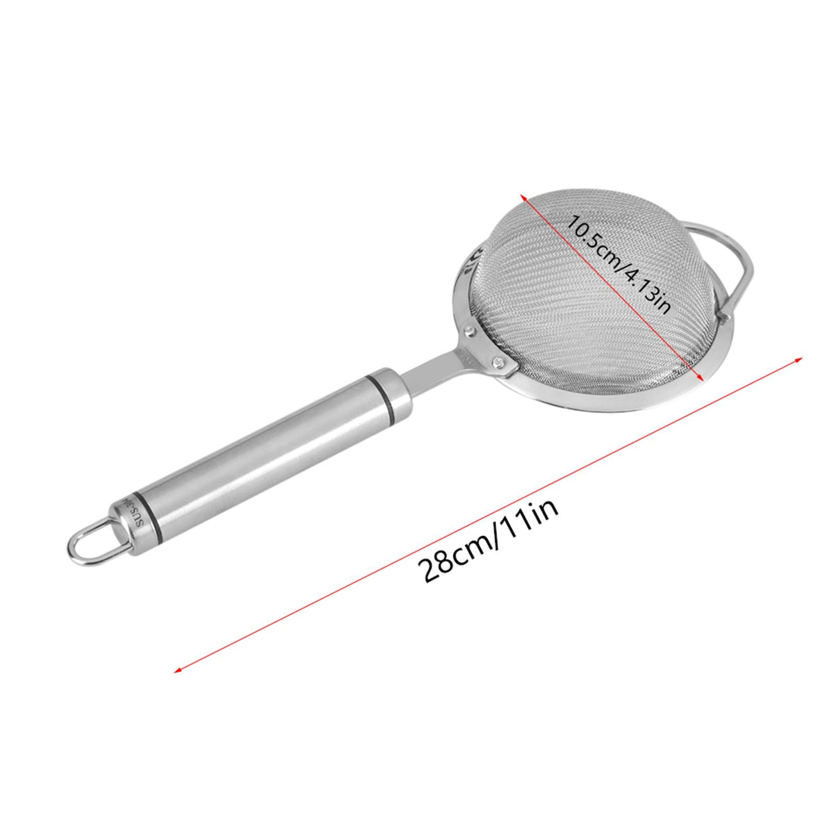 Stainless Steel Fried Food Oil Filter 30# Fine Mesh Strainer Colander Kitchen Gadget