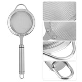 Stainless Steel Fried Food Oil Filter 30# Fine Mesh Strainer Colander Kitchen Gadget - Extra Image