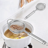 Stainless Steel Fried Food Oil Filter 30# Fine Mesh Strainer Colander Kitchen Gadget - Extra Image