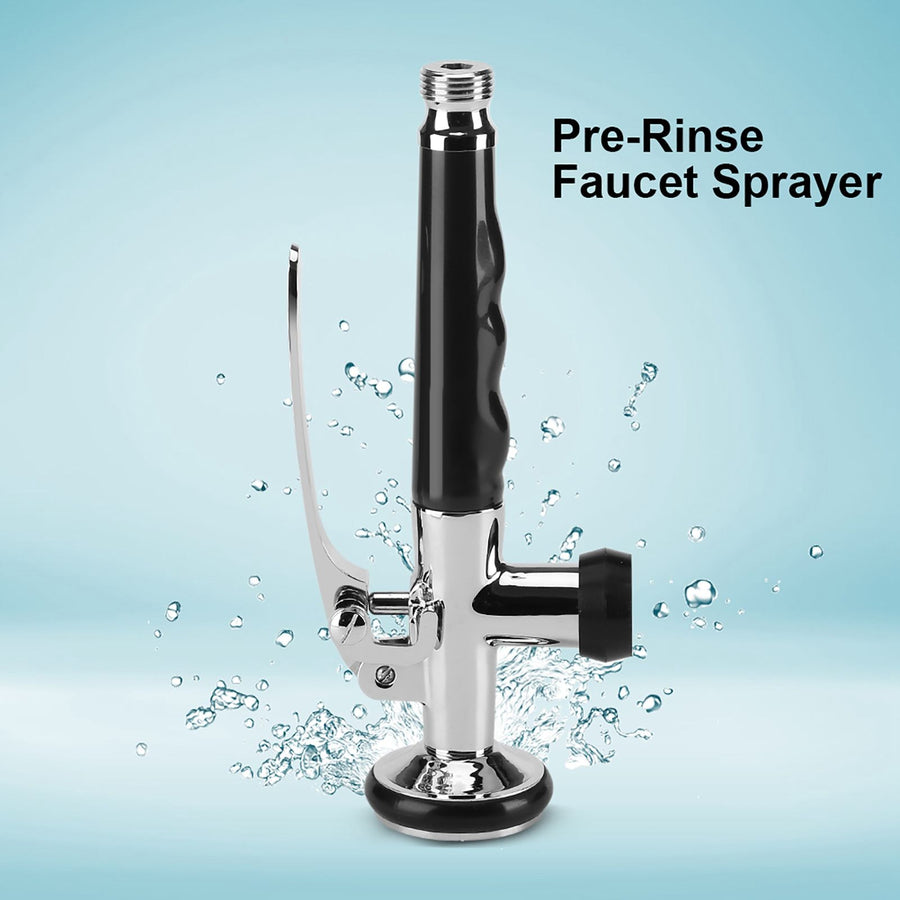 Pull Down Faucet Swivel Sink Tap Pre Rinse Spout Spray Head Kitchen