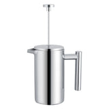 350ML Double Wall Stainless Steel Coffee Maker French Press Tea Pot with Filter - Top-Down View