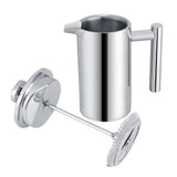 350ML Double Wall Stainless Steel Coffee Maker French Press Tea Pot with Filter