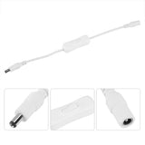 5Pcs 28.5cm DC Power Adapter Connector Inline with ON/OFF Switch for LED Strip Lights White - Extra Image