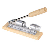 Mechanical Walnut Cracker Nut Opener Kitchen Tools Desktop Wood Base Handle - Front View
