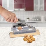 Mechanical Walnut Cracker Nut Opener Kitchen Tools Desktop Wood Base Handle