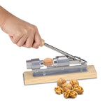 Mechanical Walnut Cracker Nut Opener Kitchen Tools Desktop Wood Base Handle - Extra Image