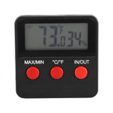 Digital LCD Thermometer Hygrometer Temp Humidity Monitor Meter for Egg Incubator Pet Keeping - Side View