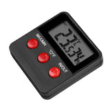 Digital LCD Thermometer Hygrometer Temp Humidity Monitor Meter for Egg Incubator Pet Keeping - 45-Degree Angle