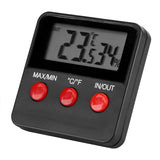 Digital LCD Thermometer Hygrometer Temp Humidity Monitor Meter for Egg Incubator Pet Keeping - Rear View