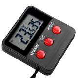 Digital LCD Thermometer Hygrometer Temp Humidity Monitor Meter for Egg Incubator Pet Keeping - Close-Up Angle