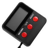 Digital LCD Thermometer Hygrometer Temp Humidity Monitor Meter for Egg Incubator Pet Keeping
