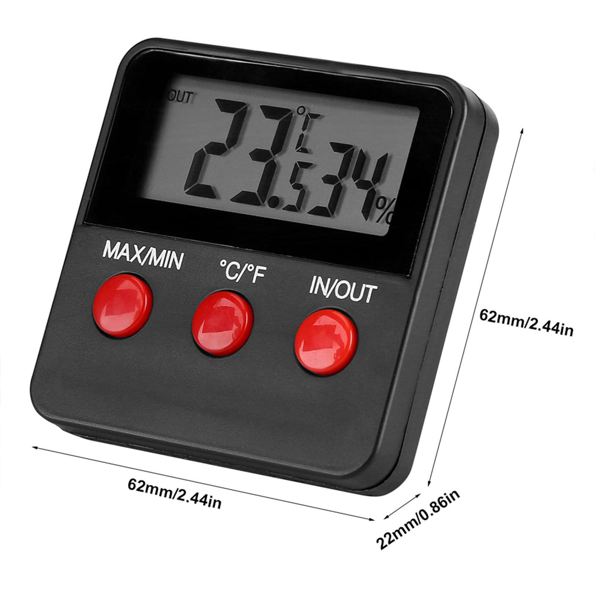 Digital LCD Thermometer Hygrometer Temp Humidity Monitor Meter for Egg Incubator Pet Keeping