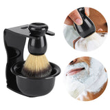 3 PCS Professional Men Shaving Brush Stand Holder Bowl Set - Extra Image